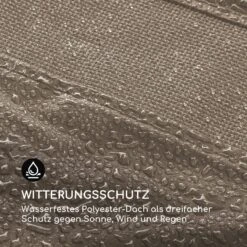 Senator Lounge Gartenliege 188x208x205cm Sonnendach Polyester Stahl -Wrights Gartenladen 10032569 de 0006 logo