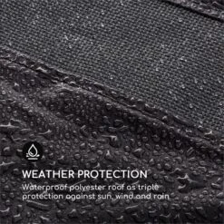 Senator Ersatzdach Sonnenschutz Polyester Wasserdicht Grau -Wrights Gartenladen 10032571 yy 0003 logo Blumfeldt Senator Ersatzdach grau