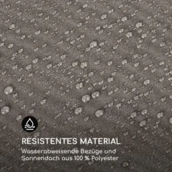 Eremitage Double Sunbed 2 Pers Stahl-Rahmen Sonnendach Vorhänge Taupe -Wrights Gartenladen 10033316 de 0009 logo