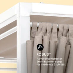 Eremitage Double Sunbed 2 Pers Stahl-Rahmen Sonnendach Vorhänge Creme 14 Eremitage Double Sunbed 2 Pers Stahl-Rahmen Sonnendach Vorhänge Creme -Wrights Gartenladen 10033317 de 0005 logo