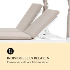 Eremitage Double Sunbed 2 Pers Stahl-Rahmen Sonnendach Vorhänge Creme 17 Eremitage Double Sunbed 2 Pers Stahl-Rahmen Sonnendach Vorhänge Creme -Wrights Gartenladen 10033317 de 0008 logo