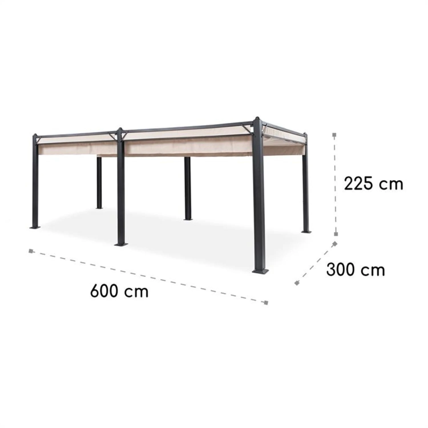 Pantheon Cortina Pavillon Mit Dach 3x6m 4 Seitenteile Beige 9 Pantheon Cortina Pavillon Mit Dach 3x6m 4 Seitenteile Beige – Bild 9