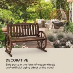 Murnau Gartenbank Flammenbehandeltes Tannenholz Braun -Wrights Gartenladen 10033354 yy 0005 logo Blumfeldt Murnau Gartenbank Tannenholz braun