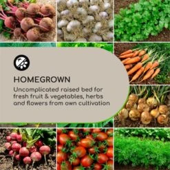 Mammutgrow Hochbeet 76 X 65 X 37 Cm UV- Und Frostschutz Anthrazit -Wrights Gartenladen 10033360 yy 0003 logo Blumfeldt Mammutgrow Hochbeet anthrazit