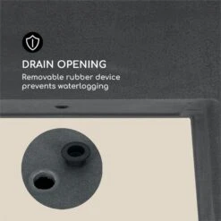 Mammutgrow Hochbeet 76 X 65 X 37 Cm UV- Und Frostschutz Anthrazit -Wrights Gartenladen 10033360 yy 0006 logo Blumfeldt Mammutgrow Hochbeet anthrazit