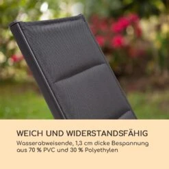 Renazzo Lounge Liegestuhl 70/30 PVC/PE Aluminium 6-Stufen Anthrazit -Wrights Gartenladen 10033363 de 0004 logo