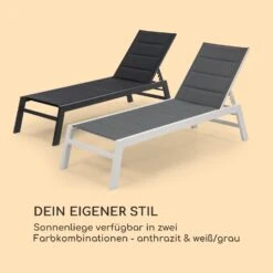 Renazzo Lounge Liegestuhl 70/30 PVC/PE Aluminium 6-Stufen Anthrazit -Wrights Gartenladen 10033363 de 0006 logo