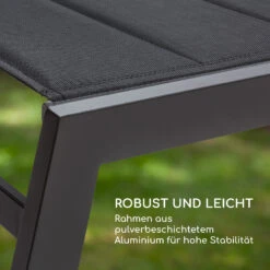 Renazzo Lounge Liegestuhl 70/30 PVC/PE Aluminium 6-Stufen Anthrazit -Wrights Gartenladen 10033363 de 0008 logo