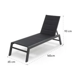 Renazzo Lounge Liegestuhl 70/30 PVC/PE Aluminium 6-Stufen Anthrazit -Wrights Gartenladen 10033363 yy 0009 logo