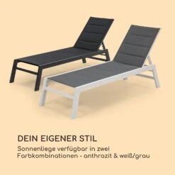 Renazzo Lounge Liegestuhl 70/30 PVC/PE Aluminium 6-Stufen Weiß Grau -Wrights Gartenladen 10033364 de 0006 logo