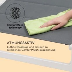 Renazzo Lounge Liegestuhl 70/30 PVC/PE Aluminium 6-Stufen Weiß Grau -Wrights Gartenladen 10033364 de 0007 logo