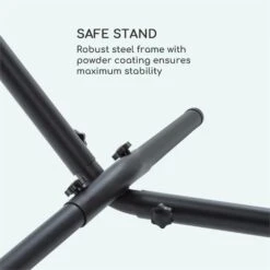 Sri Lanka Swing Hängematte Stahlrahmen 160 Kg Max. Gestreift -Wrights Gartenladen 10033371 yy 0004 logo Blumfeldt Sri Lanka Swing Haengematte gestreift