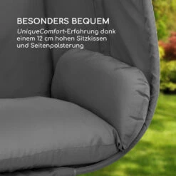 Bella Donna Hängesessel Sitzkissen 180g Polyester Dunkelgrau -Wrights Gartenladen 10033374 de 0003 logo