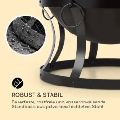 Pentos 2-in-1-Feuerschale Ø73cm Funkenschutz Ø60cm Grill Gusseisen 14 Pentos 2-in-1-Feuerschale Ø73cm Funkenschutz Ø60cm Grill Gusseisen -Wrights Gartenladen 10033380 de 0006 logo