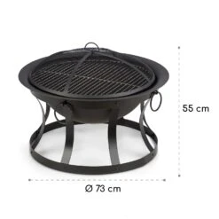 Pentos 2-in-1-Feuerschale Ø73cm Funkenschutz Ø60cm Grill Gusseisen 17 Pentos 2-in-1-Feuerschale Ø73cm Funkenschutz Ø60cm Grill Gusseisen -Wrights Gartenladen 10033380 yy 0009 logo