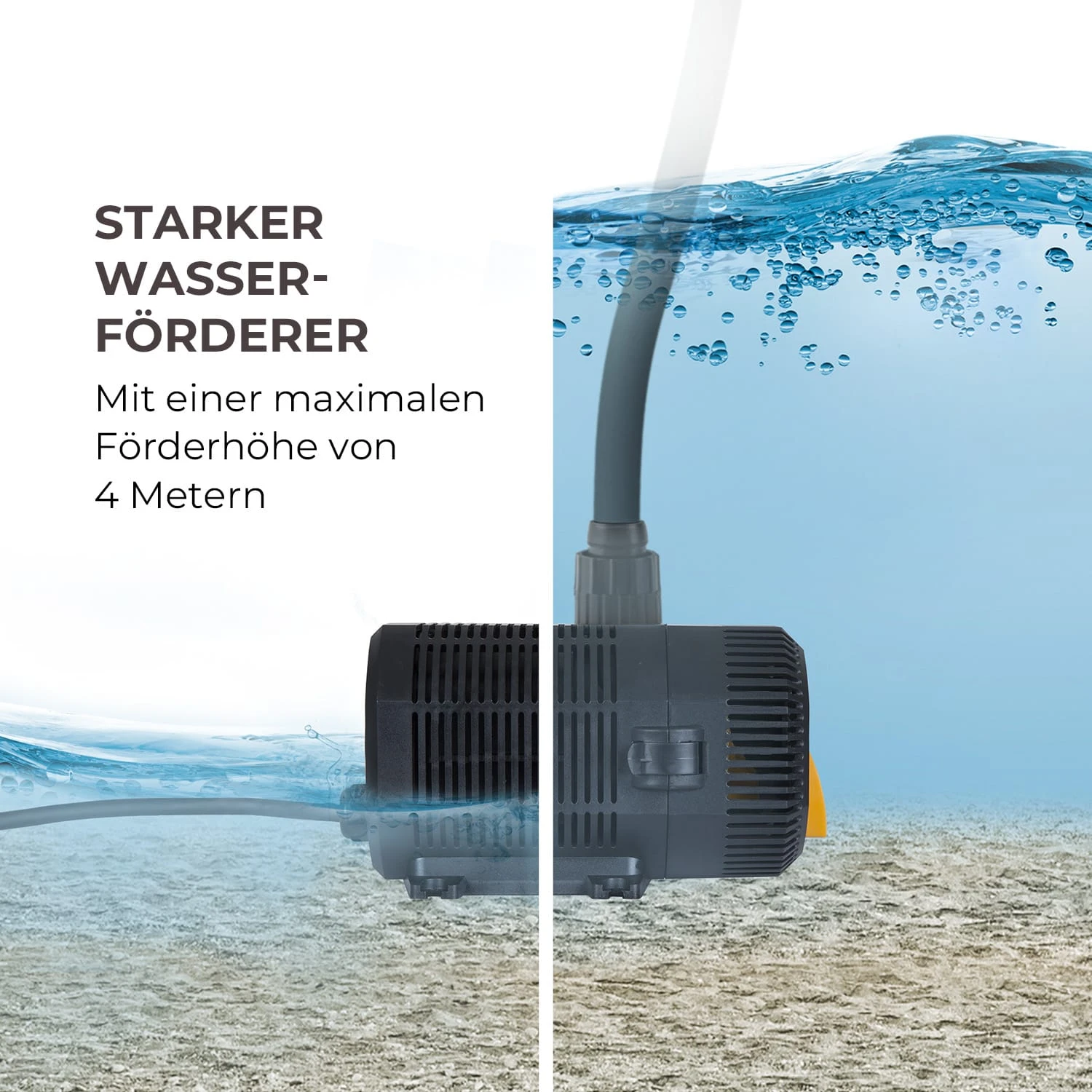 Nemesis T90 Teichpumpe 90W Leistung 4 M Förderhöhe 6200l/h Durchsatz 5 Nemesis T90 Teichpumpe 90W Leistung 4 M Förderhöhe 6200l/h Durchsatz – Bild 5