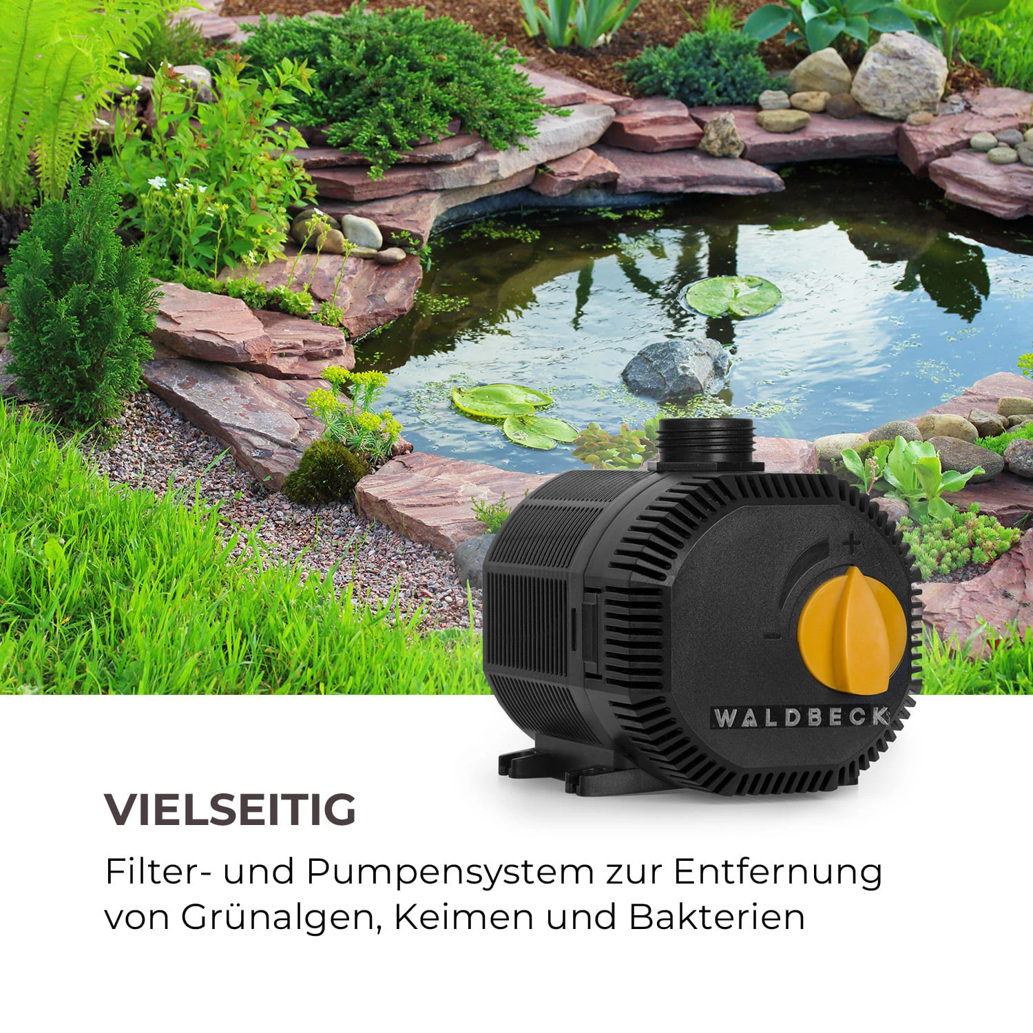 Aquaklar Teichdruckfilter-Set 11W UV-C Klärer 35W Pumpe 5 M Schlauch 2 Aquaklar Teichdruckfilter-Set 11W UV-C Klärer 35W Pumpe 5 M Schlauch – Bild 2