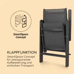 Almeria Klappstuhl 2er-Set 56,5 X 107 X 68 Cm ComfortMesh Aluminium -Wrights Gartenladen 10033400 de 0006 logo