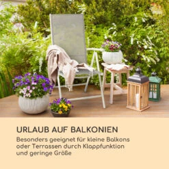Almeria Klappstuhl 2er-Set 56,5x107x68 Cm ComfortMesh Aluminium -Wrights Gartenladen 10033401 de 0005 logo