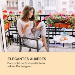 Torremolinos Gartenstühle 2 St. Aluminium ComfortMesh Dunkelgrau -Wrights Gartenladen 10033404 de 0005 logo