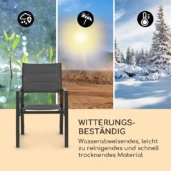 Torremolinos Gartenstühle 2 St. Aluminium ComfortMesh Dunkelgrau -Wrights Gartenladen 10033404 de 0006 logo