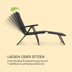 Pomporto Lounge Liegestuhl 70/30 PVC/PE Aluminium 7-Stufen Anthrazit -Wrights Gartenladen 10033409 de 0005 logo