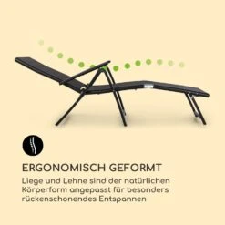 Pomporto Lounge Liegestuhl 70/30 PVC/PE Aluminium 7-Stufen Anthrazit -Wrights Gartenladen 10033409 de 0008 logo