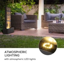 Raincastle Gartenbrunnen 12 LEDs 8W IPX8 Indoor & Outdoor -Wrights Gartenladen 10033428 yy 0007 logo Blumfeldt Raincastle Gartenbrunnen 12 LEDs