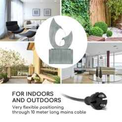 Trumpet Flow Gartenbrunnen 8W Verzinktes Metall LEDs Indoor & Outdoor -Wrights Gartenladen 10033430 yy 0003 logo Blumfeldt Trumpet Flow Gartenbrunnen