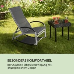 Beverly Wood Sonnenliege Schaukelstuhl Aluminium Grau -Wrights Gartenladen 10033454 de 0005 logo