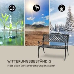Pozzilli BL Gartenbank Aluminiumguss Witterungsbeständig Schwarz -Wrights Gartenladen 10033486 de 0004 logo