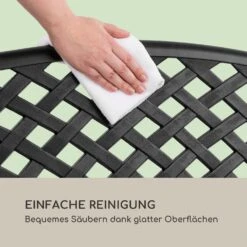 Pozzilli BL Gartenbank Aluminiumguss Witterungsbeständig Schwarz -Wrights Gartenladen 10033486 de 0007 logo