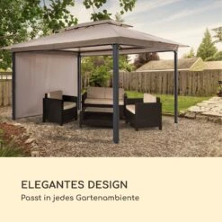 Grandezza Cortina Gartenpavillon 3x4m 4 Seitenteile Beige -Wrights Gartenladen 10033608 de 0006 logo
