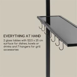 Steakhouse Al Sur Pavillon 244x260x152cm 160 G Flammhemmend Stahl Grau -Wrights Gartenladen 10033609 yy 0003 logo Blumfeldt Steakhouse al Sur Pavillon grau