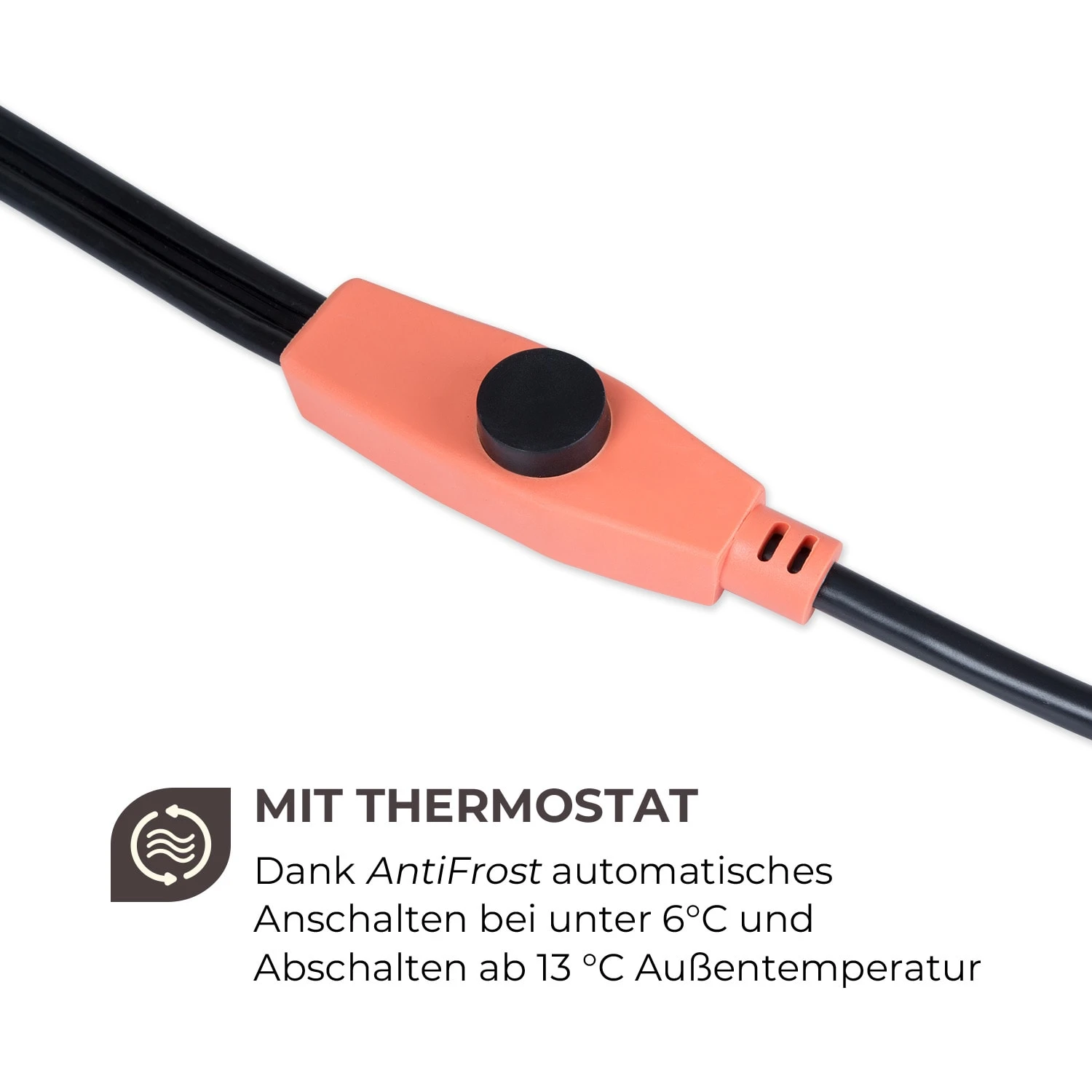 Flow Wire Frostschutzkabel 18m Mit Thermostat IP68 3 Flow Wire Frostschutzkabel 18m Mit Thermostat IP68 – Bild 3