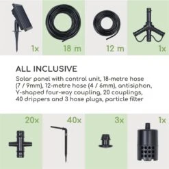 Greenkeeper Solar Bewässerungssystem Solarpanel 1.500 MAh 40 Pflanzen -Wrights Gartenladen 10034626 yy 0009 logo Blumfeldt Greenkeeper Solar Bewaesserungssystem