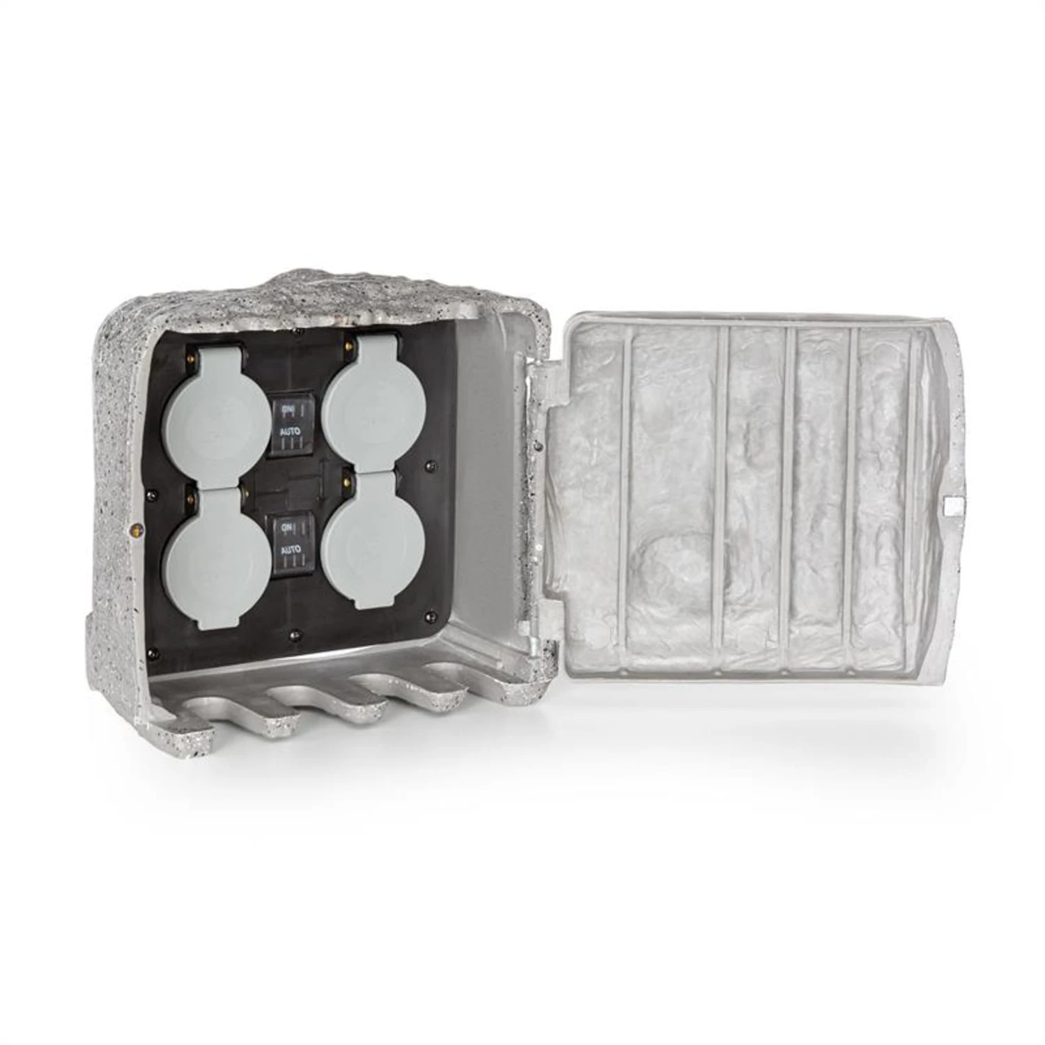 Power Rock Twilight 5 4-fach-Gartensteckdose IP44 Dämmerlichtsensor 5m