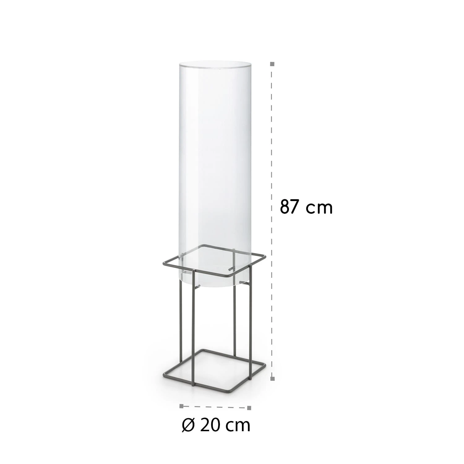 Skydive 60 Fischturm 60 Cm Ø 20 Cm Acryl Metall Transparent – Bild 6