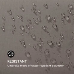 Flex-Shade L Sonnenschirm 130 X 180 Cm Polyester UV 50 Dunkelgrau -Wrights Gartenladen 10034726 yy 0004 logo Blumfeldt Flex Shade L Sonnenschirm 130x180 grau
