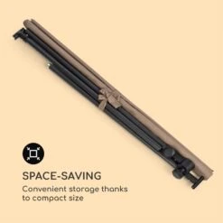 Flex-Shade L Sonnenschirm 130 X 180 Cm Polyester UV 50 Taupe -Wrights Gartenladen 10034727 yy 0006 logo Blumfeldt Flex Shade L Sonnenschirm 130x180 taupe