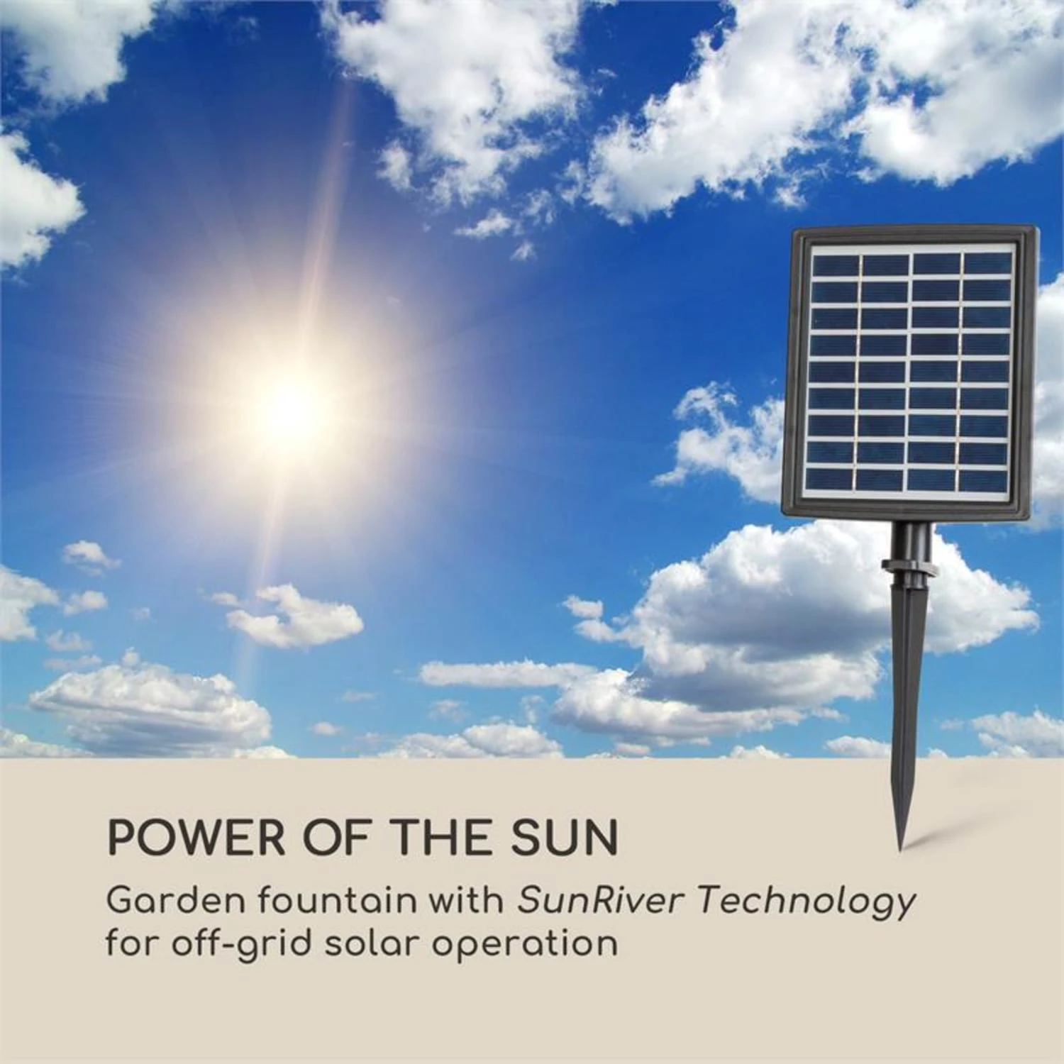 Speyer Kaskadenbrunnen Gartenbrunnen 4 Stufen Akku 2,8W Solar LED 2 Speyer Kaskadenbrunnen Gartenbrunnen 4 Stufen Akku 2,8W Solar LED – Bild 2