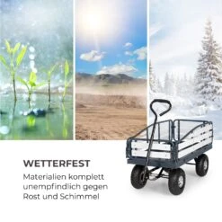 Ventura Handwagen Bollerwagen Schwerlast 300 Kg Wetterfest Stahl WPC -Wrights Gartenladen 10034736 de 0008 logo