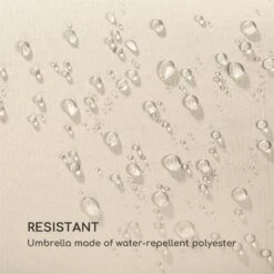 Twin Peaks Sonnenschirm Sonnenschutz 456 X 245 X 268 Cm Polyester -Wrights Gartenladen 10034740 yy 0006 logo Blumfeldt Twin Peaks Sonnenschirm creme