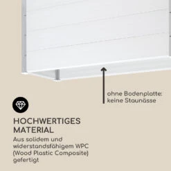 Nova Grow Gartenbeet 150 X 91 X 50 Cm WPC Holzoptik Weiß 12 Nova Grow Gartenbeet 150 X 91 X 50 Cm WPC Holzoptik Weiß -Wrights Gartenladen 10034746 de 0004 logo