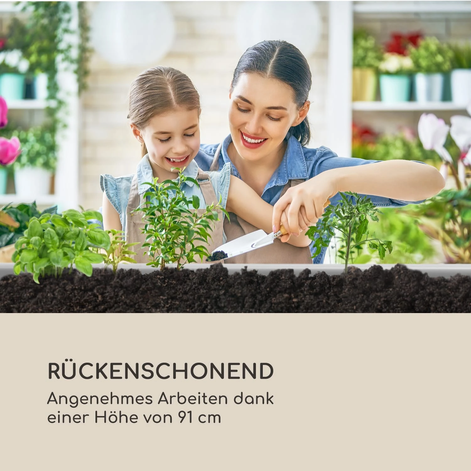 Nova Grow Gartenbeet 150 X 91 X 100 Cm WPC Holzoptik Weiß 7 Nova Grow Gartenbeet 150 X 91 X 100 Cm WPC Holzoptik Weiß – Bild 7