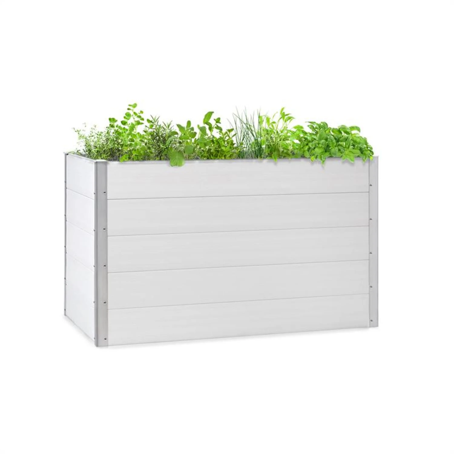 Nova Grow Gartenbeet 150 X 91 X 100 Cm WPC Holzoptik Weiß 1 Nova Grow Gartenbeet 150 X 91 X 100 Cm WPC Holzoptik Weiß