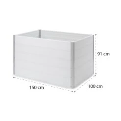 Nova Grow Gartenbeet 150 X 91 X 100 Cm WPC Holzoptik Weiß 17 Nova Grow Gartenbeet 150 X 91 X 100 Cm WPC Holzoptik Weiß -Wrights Gartenladen 10034747 yy 0009 logo Blumfeldt Nova Grow Gartenbeet 150x91x100cm reedit