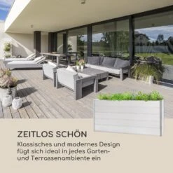 Nova Grow Gartenbeet 195 X 91 X 50 Cm WPC Holzoptik Weiß -Wrights Gartenladen 10034748 de 0003 logo