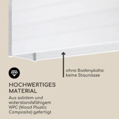 Nova Grow Gartenbeet 195 X 91 X 50 Cm WPC Holzoptik Weiß -Wrights Gartenladen 10034748 de 0004 logo