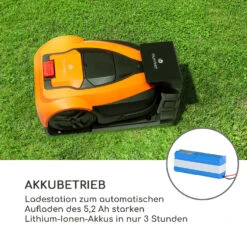 Garden Hero Rasenmähroboter 5,2 Ah Akkubetrieb Bis 1.200 M² Orange -Wrights Gartenladen 10034749 de 0007 logo